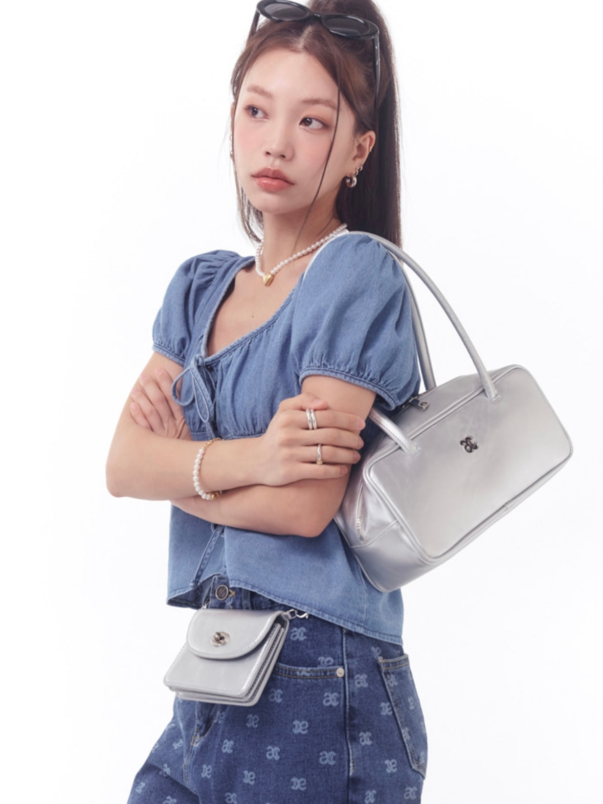 Anoetic Laffine Bag - Silver